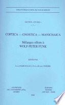Télécharger le livre libro Coptica, Gnostica, Manichaica